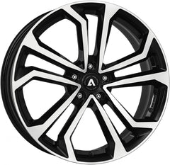 Akoni AK04 black polished Alufelge 8x19 Zoll ET39 LK 5x112 ML66.6