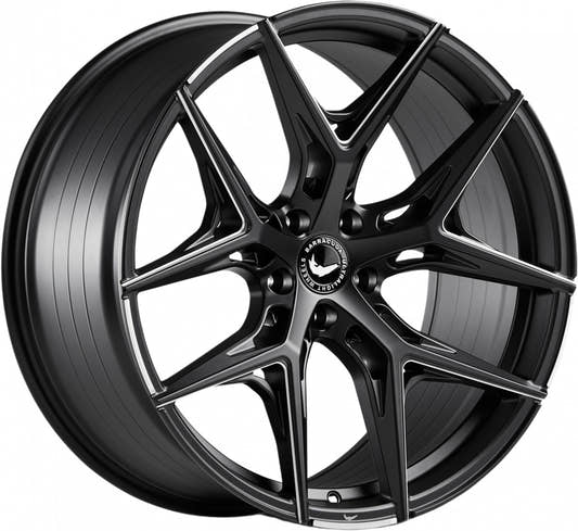 Barracuda Razzer mattblack PureSports gefräst Alufelge 8.5x20 Zoll ET40 LK 5x108 ML73.1