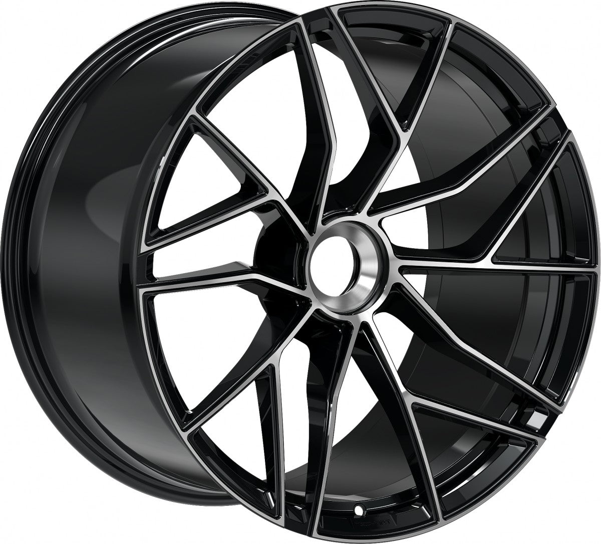 Proline Techart Formula VII Race black polished Alufelge 9.5x20 Zoll ET42 LK 1x1 ML84 – Bild 3