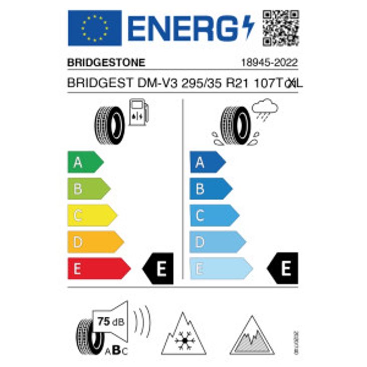 Bridgestone Blizzak DM-V3 295/35 R21 107T Winter DOT 2022 – Bild 2