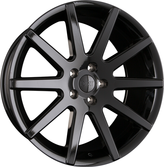 Dirt A.T. D54 Gloss Black Alufelge 9.5x22 Zoll ET17 LK 5x139.7 ML78.1 – Bild 2