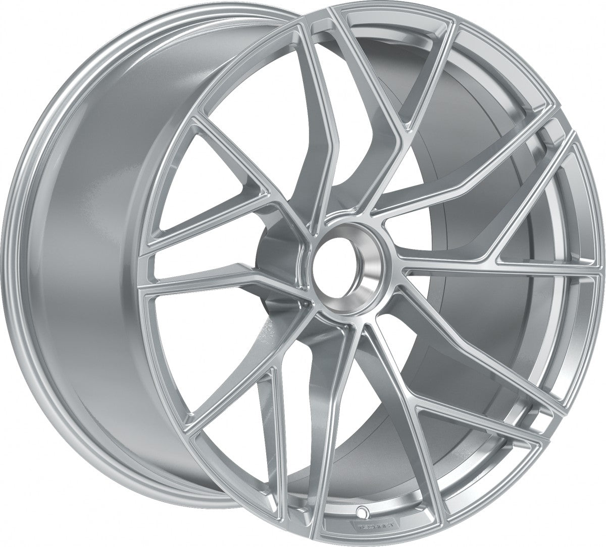 Proline Techart Formula VII Race arctic silver Alufelge 9.5x20 Zoll ET42 LK 1x1 ML84 – Bild 3