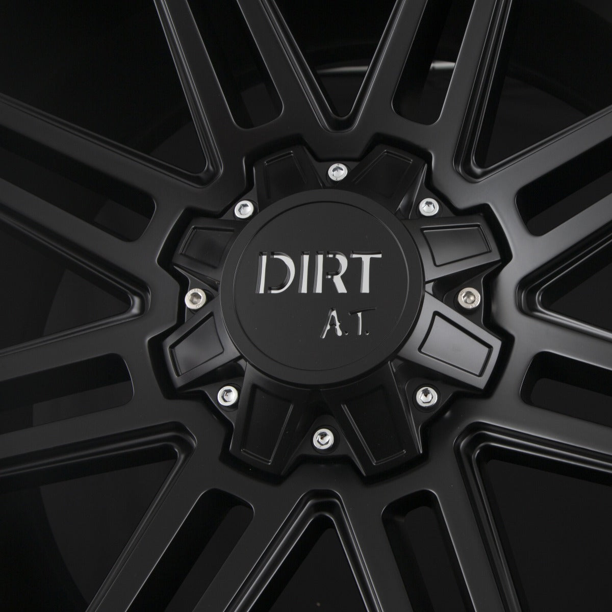 Dirt A.T. D88 Matte Black Milled Rivets (MBMR) Alufelge 9x18 Zoll ET25 LK 6x135 ML106.1 – Bild 4
