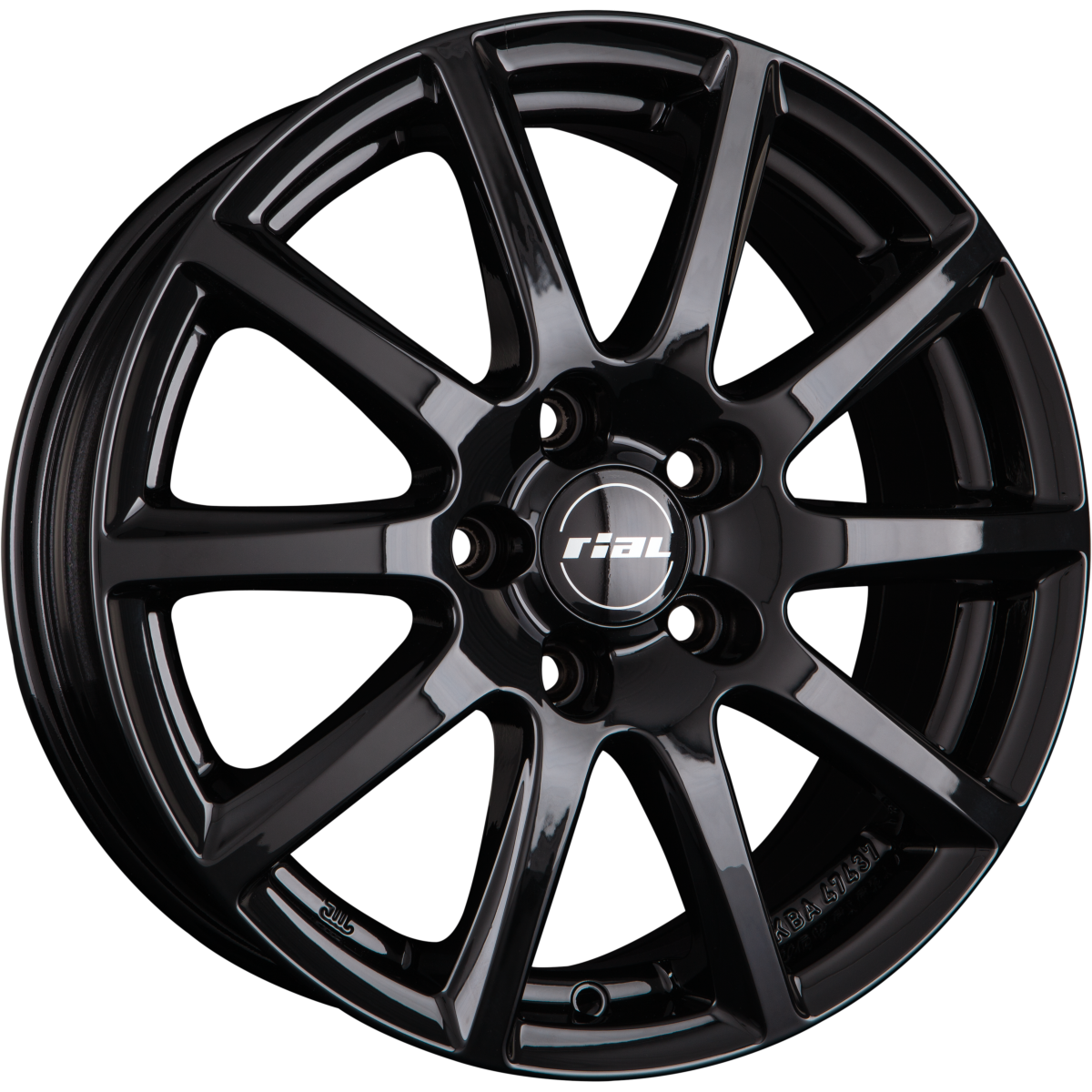 Rial Milano Diamant-Schwarz Alufelge 6.5x16 Zoll ET45 LK 5x114.3 ML64.1 – Bild 2