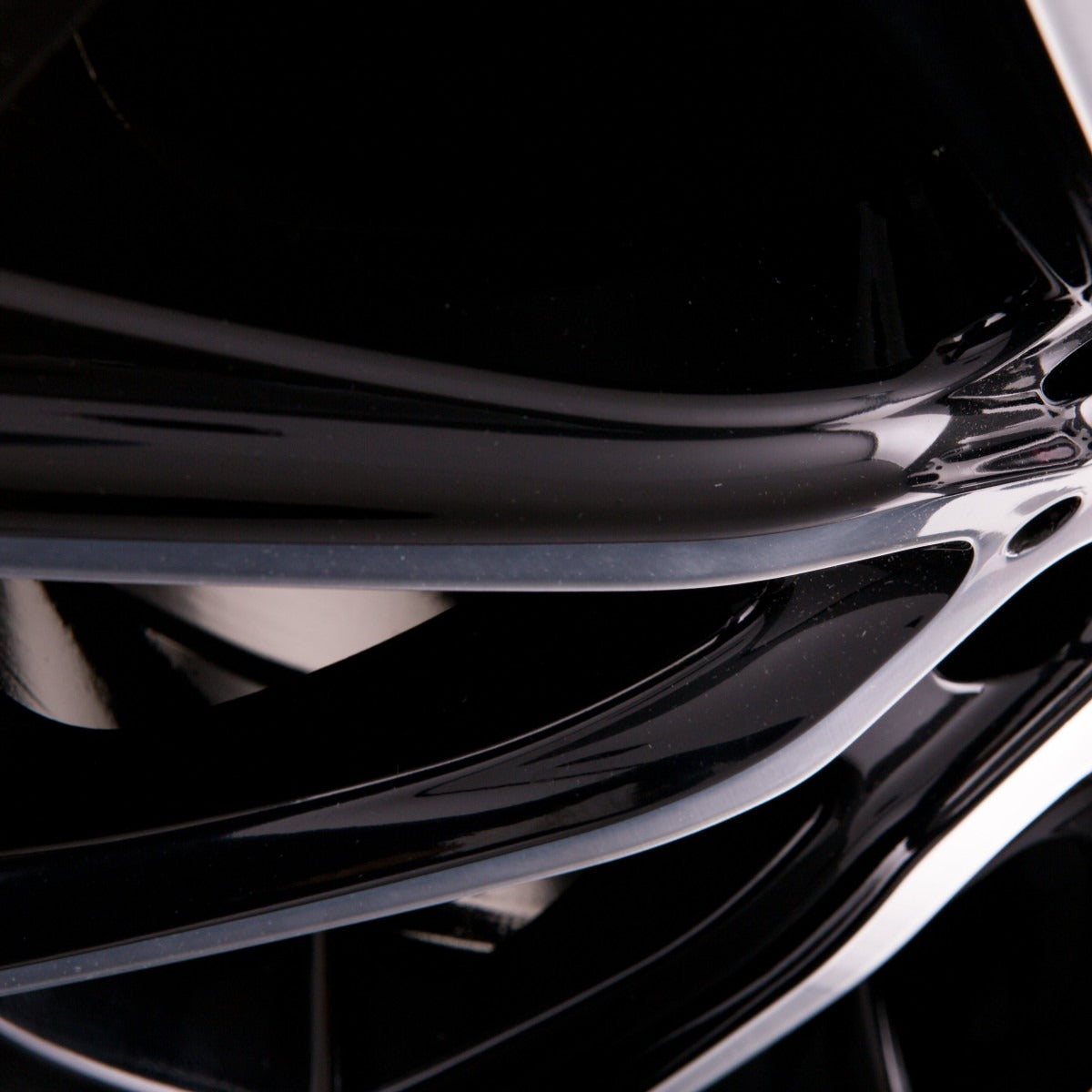 R Style SR13 Black Front Polished Alufelge 6.5x16 Zoll ET38 LK 5x114.3 ML70.4 – Bild 4