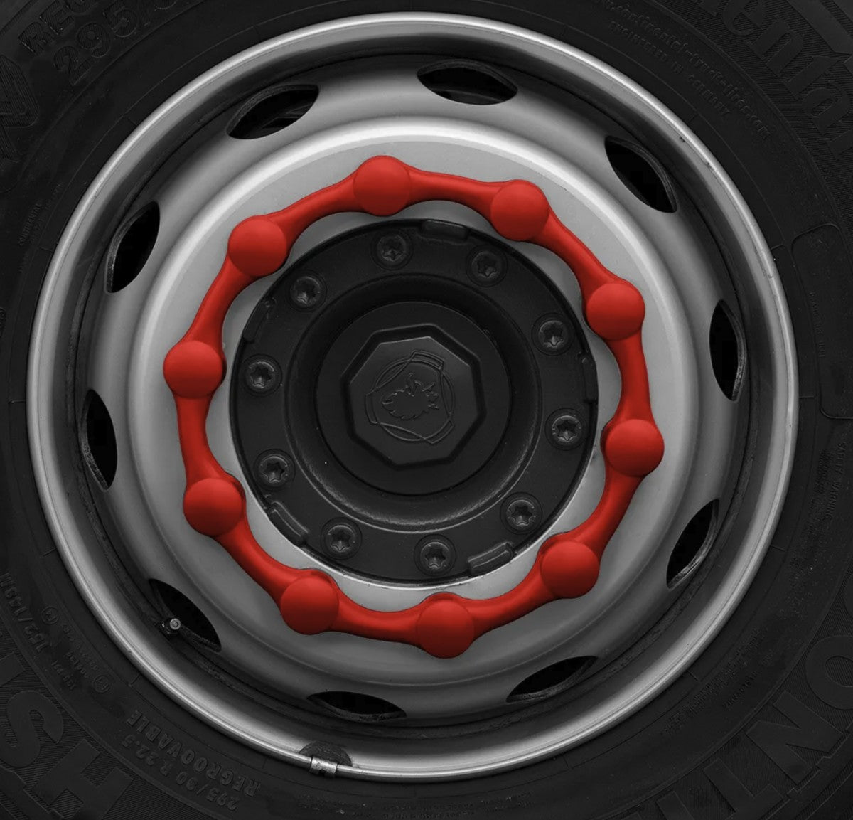 checkpoint Radmuttersicherung SAFEWHEEL ROT 32/33 mm, 10 Bolzen, LKD 335 – Bild 5