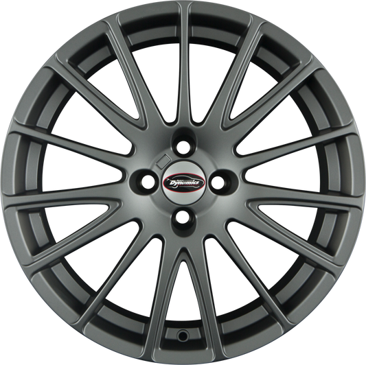 Team Dynamics Jet-GT Matt Graphite Alufelge 7.5x18 Zoll ET35 LK 4x100 ML63.4