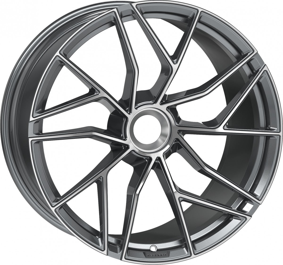 Proline Techart Formula VII Race grey polished Alufelge 9.5x20 Zoll ET42 LK 1x1 ML84