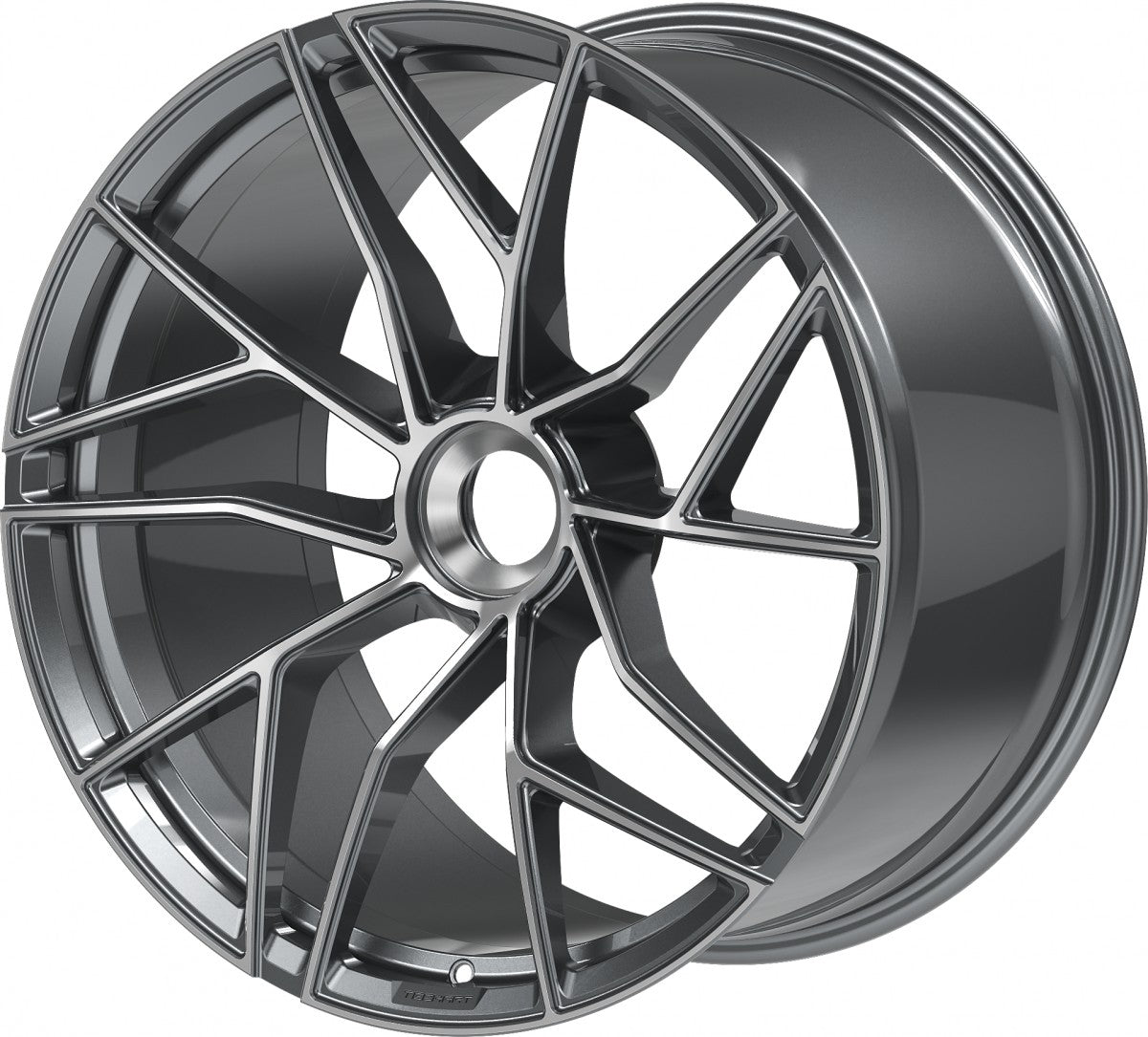 Proline Techart Formula VII Race grey polished Alufelge 9.5x20 Zoll ET42 LK 1x1 ML84 – Bild 8