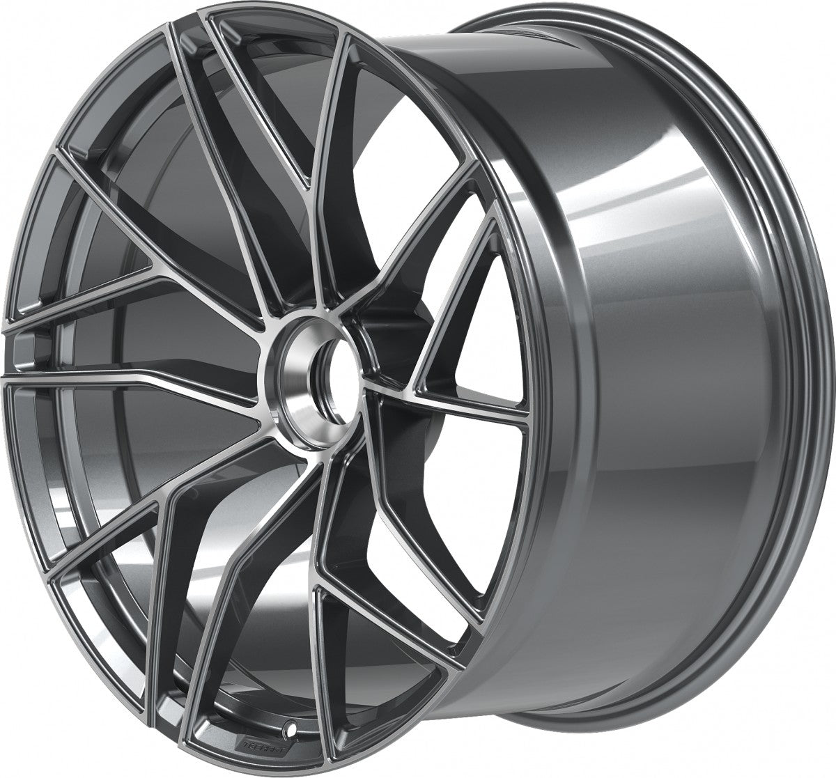 Proline Techart Formula VII Race grey polished Alufelge 9.5x20 Zoll ET42 LK 1x1 ML84 – Bild 9