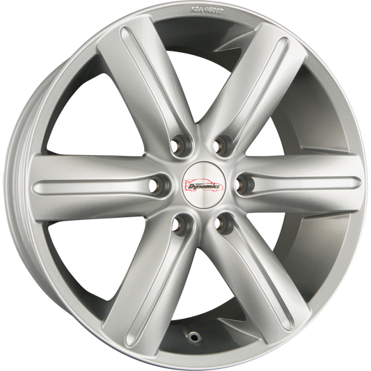Team Dynamics LE Mans III Glitter Silver Alufelge 8.5x20 Zoll ET46 LK 6x139.7 ML67.1 – Bild 2