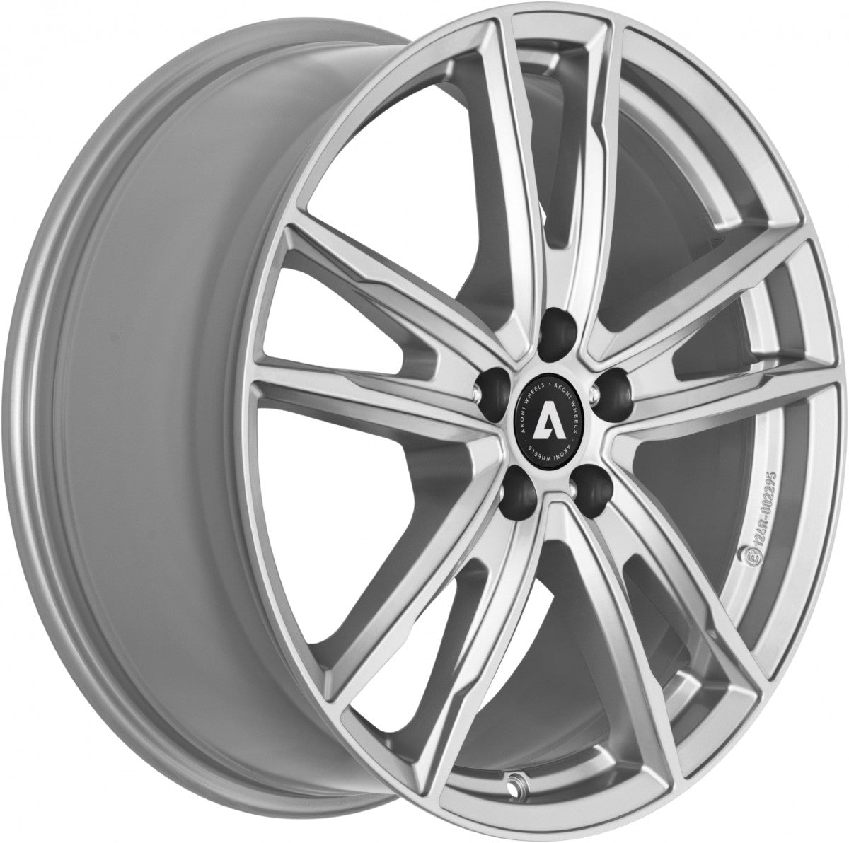 Akoni AK08 silver Alufelge 7x17 Zoll ET50 LK 5x114.3 ML67.1 – Bild 3