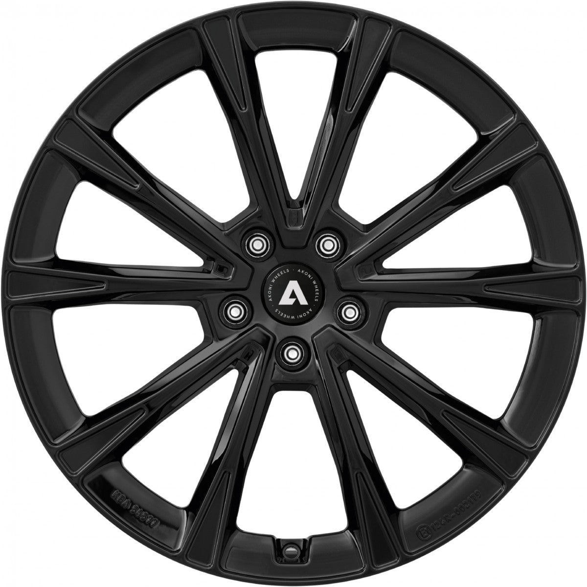 Akoni AK01 black Alufelge 7.5x18 Zoll ET46 LK 5x108 ML63.4 – Bild 2