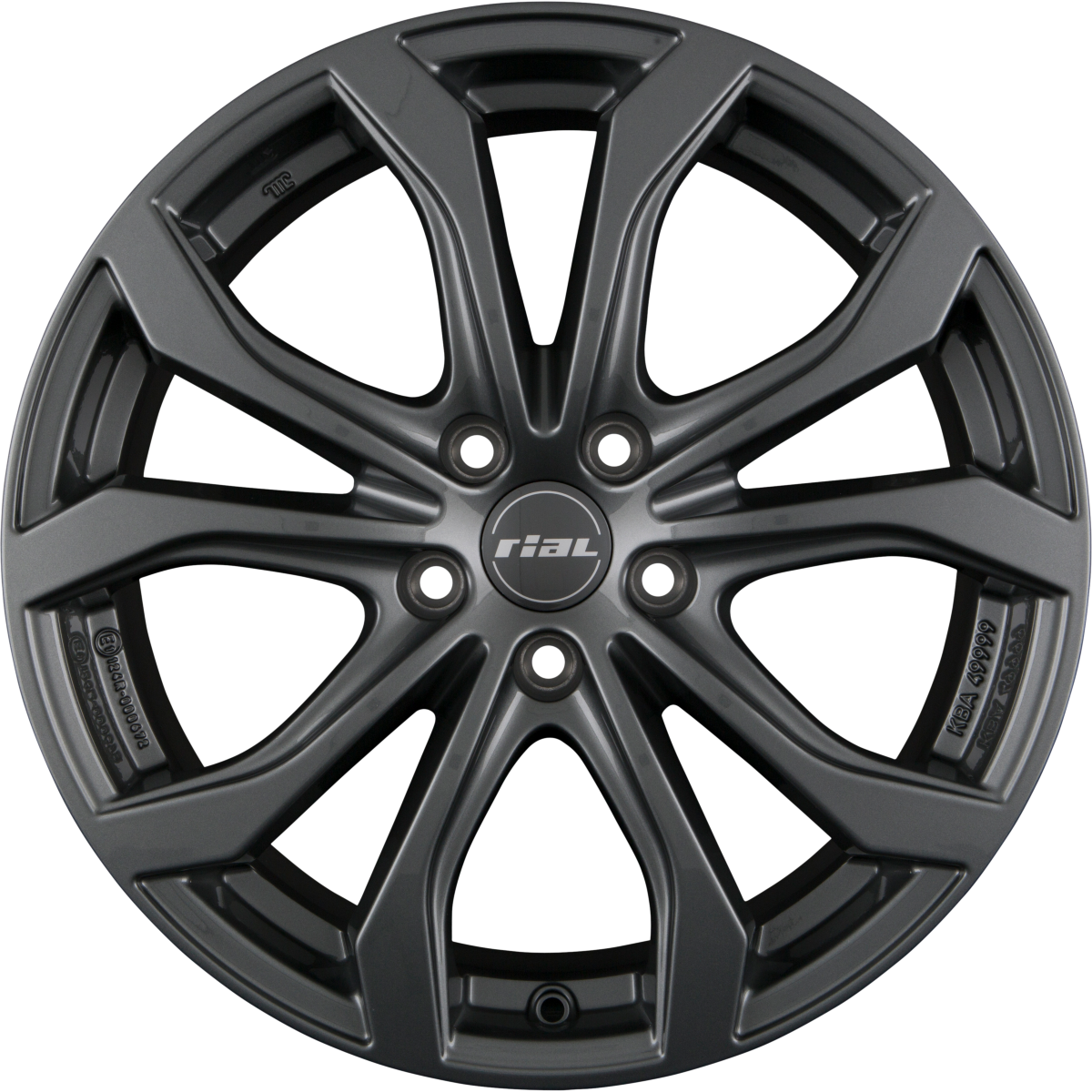 Alutec W10X Graphit Alufelge 8x18 Zoll ET40 LK 5x114.3 ML70.1