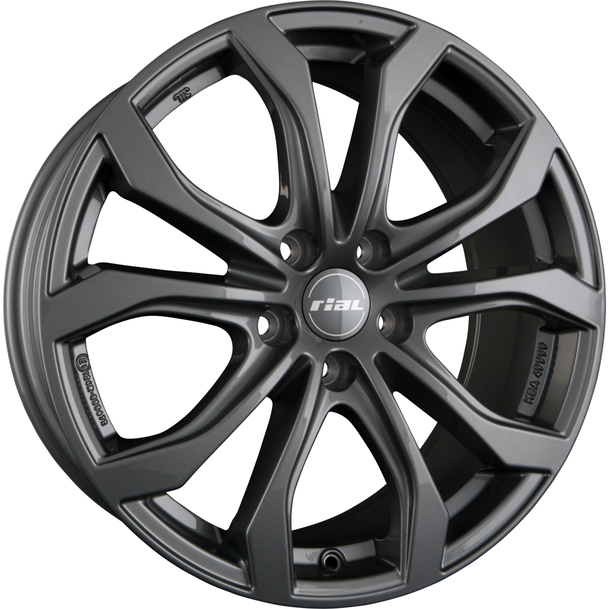Alutec W10X Graphit Alufelge 8x18 Zoll ET40 LK 5x114.3 ML70.1 – Bild 2