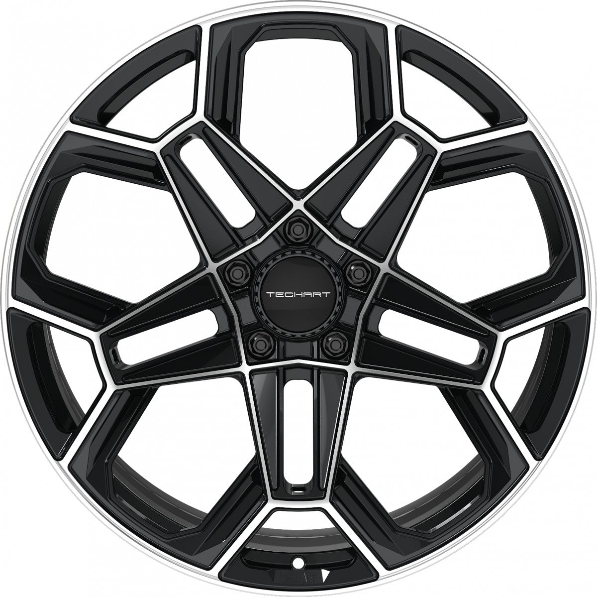 Proline Techart Daytona II black polished Alufelge 9x21 Zoll ET43 LK 5x130 ML71.5 – Bild 2