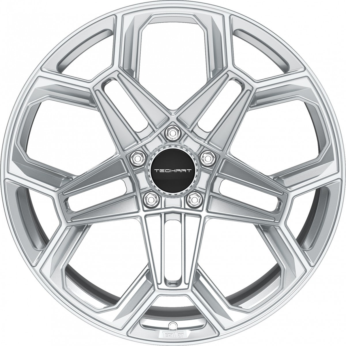 Proline Techart Daytona II arctic silver Alufelge 9x21 Zoll ET43 LK 5x130 ML71.5 – Bild 2