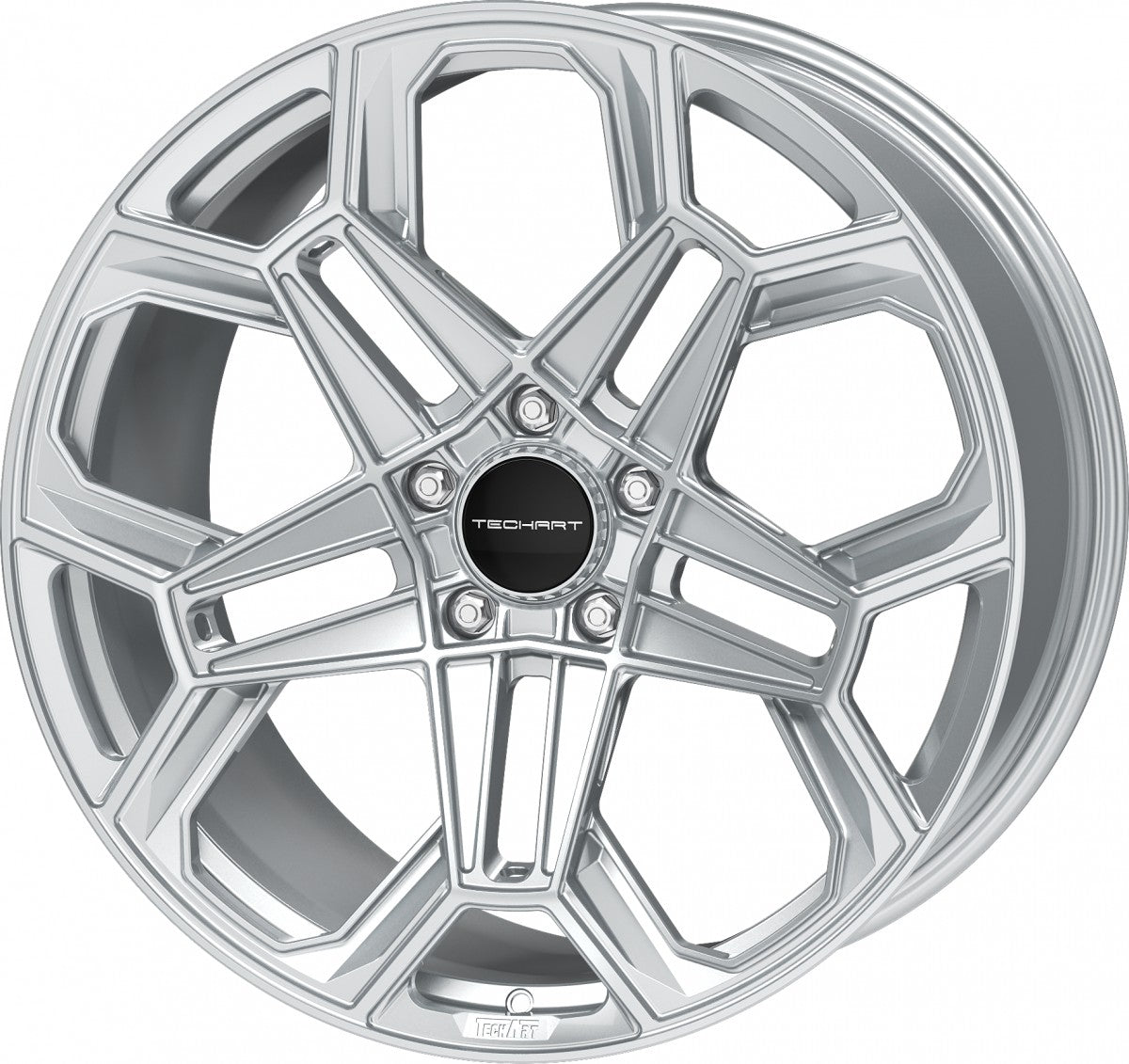 Proline Techart Daytona II arctic silver Alufelge 9x21 Zoll ET43 LK 5x130 ML71.5 – Bild 7