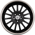 Team Dynamics Equinox Racing-Flat-Black + Edelstahltiefbettring Alufelge 9x18 Zoll ET35 LK 5x112 ML73.1