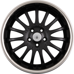 Team Dynamics Equinox Racing-Flat-Black + Edelstahltiefbettring Alufelge 9x18 Zoll ET35 LK 5x112 ML73.1