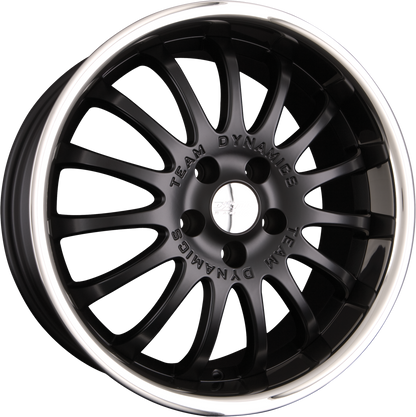 Team Dynamics Equinox Racing-Flat-Black + Edelstahltiefbettring Alufelge 9x18 Zoll ET35 LK 5x112 ML73.1 – Bild 2