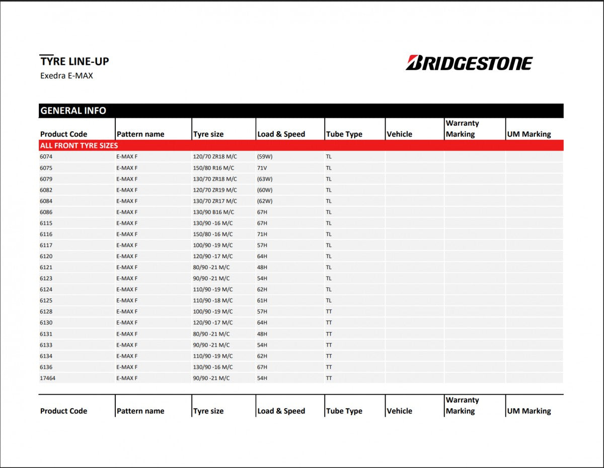Bridgestone Exedra Max 170/60 R17 (72W) (Z)W Sommer