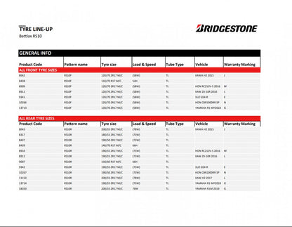 Bridgestone Battlax RS10 180/55 R17 (73W) (Z)W Sommer
