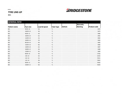 Bridgestone Hoop B01 120/90 R10 66J Sommer