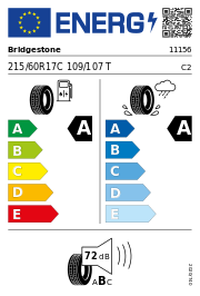 Bridgestone Duravis R660 Eco 215/60 R17 109TT Sommer