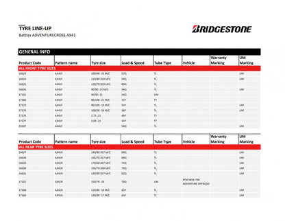 Bridgestone AX41 120/90 R16 63P Sommer