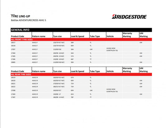 Bridgestone AX41S (TT) 180/80 R14 78P Sommer