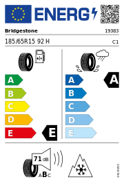 Bridgestone Weather Control A005 EVO Driveguard RFT XL M+S 3PMSF 185/65 R15 92H Ganzjahr