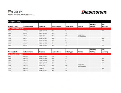 Bridgestone AX41S 110/80 R18 58H Sommer
