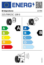 Bridgestone Duravis R660 215/70 R15 109S Sommer