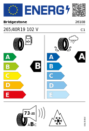 Bridgestone Blizzak LM005 XL M+S 3PMSF 265/40 R19 102V Winter