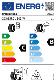 Bridgestone Blizzak 6 XL M+S 3PMSF 265/35 R21 101W Winter