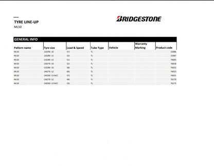 Bridgestone ML 50 140/60 R13 57L Sommer