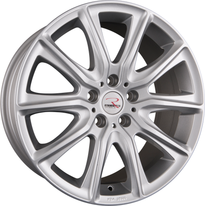 R Style SR13 Silver Alufelge 8.5x18 Zoll ET35 LK 5x112 ML66.6 – Bild 2