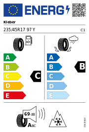 Kleber Quadraxer 3 XL 3PMSF M+S 235/45 R17 97Y Ganzjahr – EU-Reifenlabel