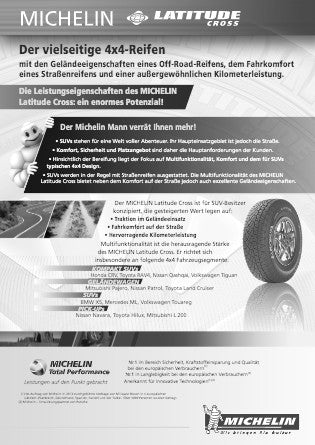 Michelin Latitude Cross XL 255/60 R18 112H Sommer – Bild 3