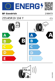 BF Goodrich Advantage 2 XL 255/45 R19 104Y SUMMER