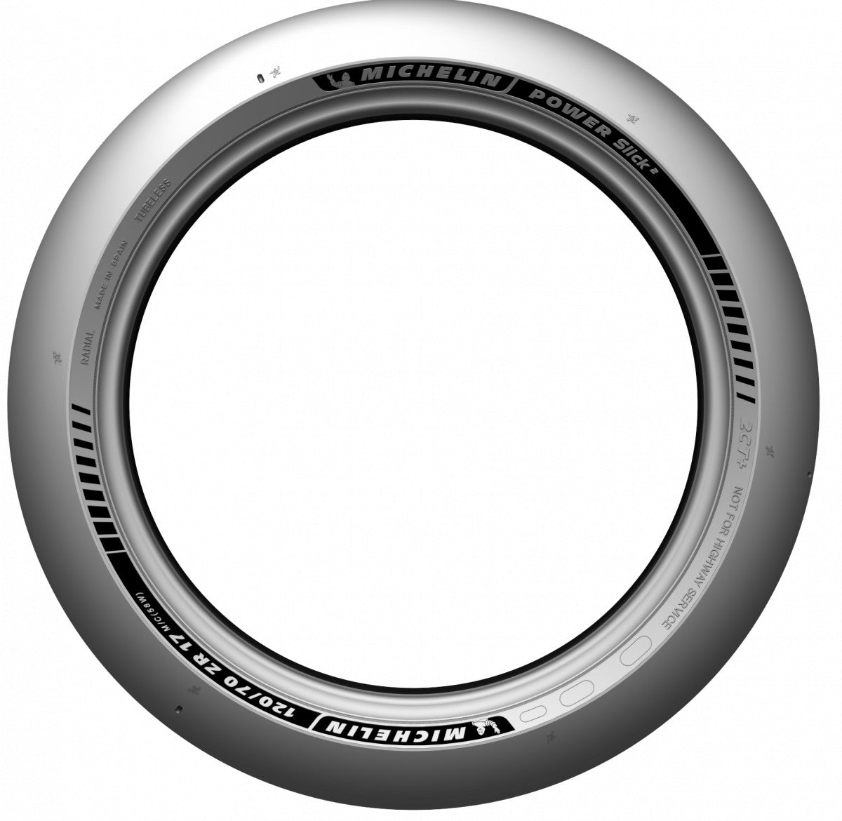 Michelin Power Slick 2 NHS 120/70 ZR17 58W Sommer – Bild 2