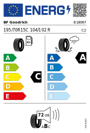 BF Goodrich Activan 2 195/70 R15 104/102R SUMMER