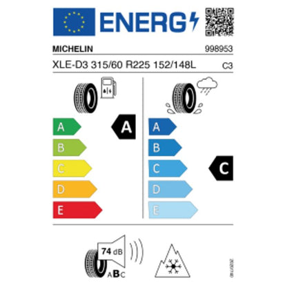 Michelin X Line Energy D3 315/60 R22.5 152/148L – Bild 2