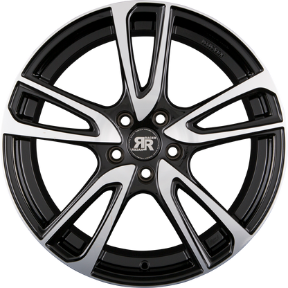Racer Wave Gloss Black Machined Face Alufelge 7x17 Zoll ET42 LK 5x105 ML56.6