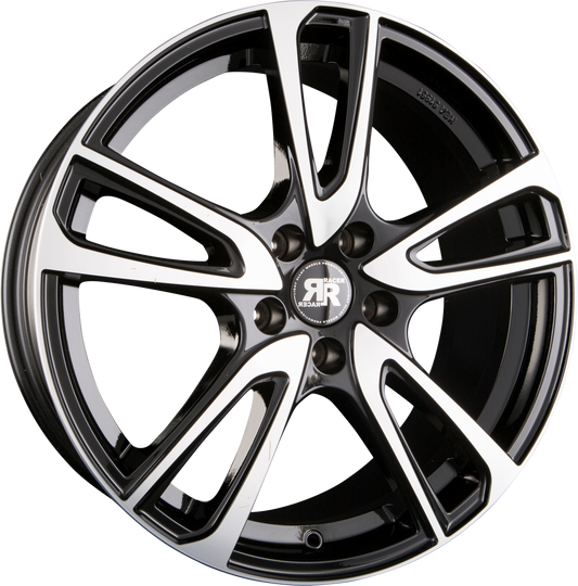 Racer Wave Gloss Black Machined Face Alufelge 7x17 Zoll ET42 LK 5x105 ML56.6 – Bild 2