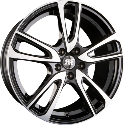Racer Wave Gloss Black Machined Face Alufelge 7x17 Zoll ET42 LK 5x105 ML56.6 – Bild 2