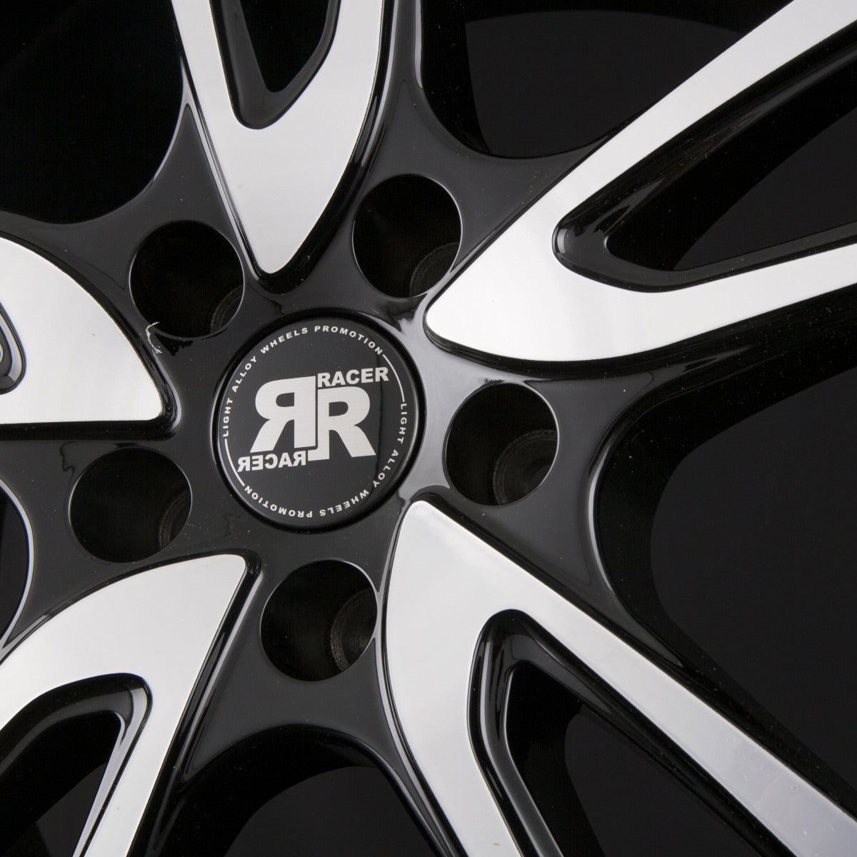 Racer Wave Gloss Black Machined Face Alufelge 7x17 Zoll ET42 LK 5x105 ML56.6 – Bild 4