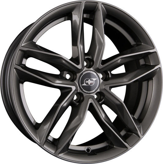 Infiny Wolfburg Full Gun Alufelge 7.5x17 Zoll ET45 LK 5x112 ML66.6 – Bild 2