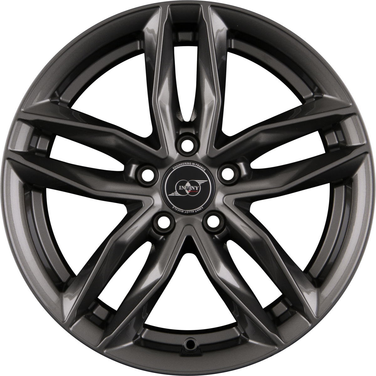 Infiny Wolfburg Full Gun Alufelge 8x18 Zoll ET35 LK 5x100 ML57.1
